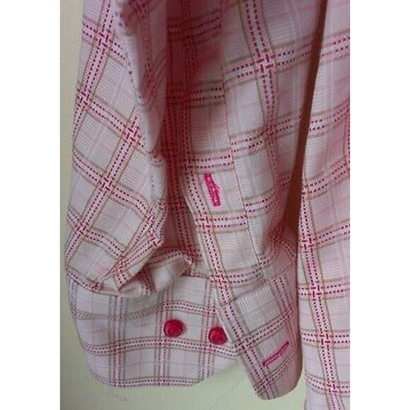 XOOS Shirt Pink & White Check sz 5, US XL - Picture 3 of 7